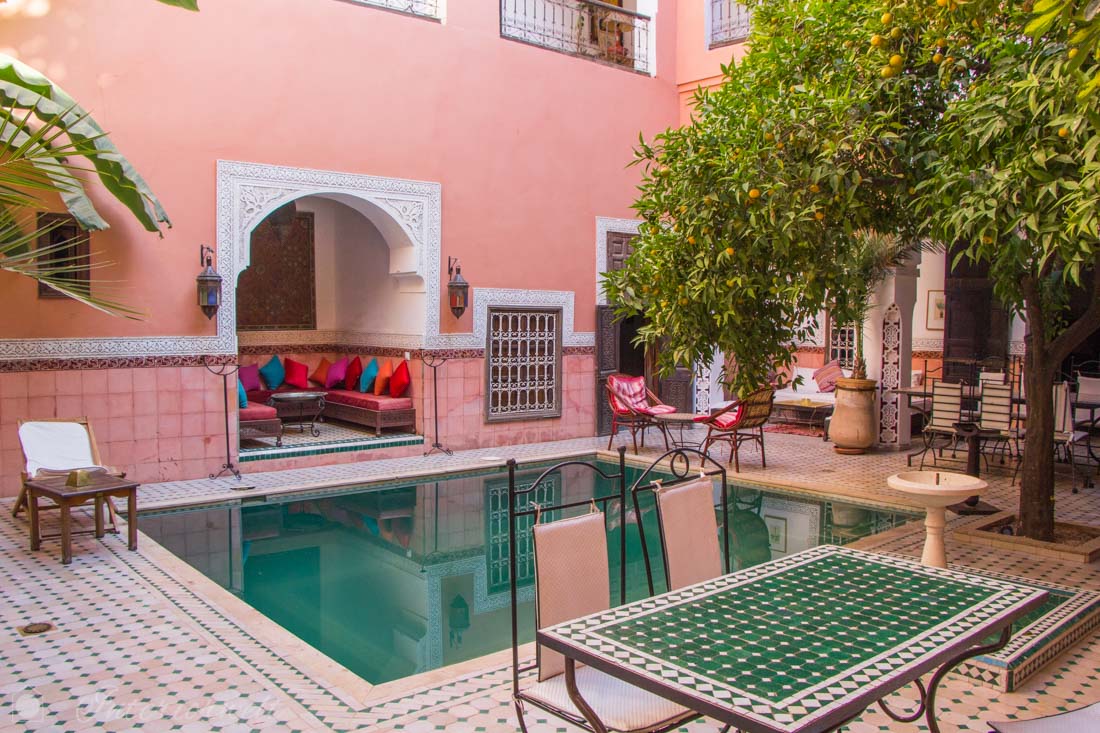 Riad mit Pool in Marrakesch