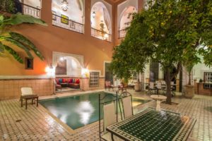 Innenhof Riad Marrakesch